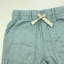 Load image into Gallery viewer, Boys Anko, blue cotton shorts, elasticated, EUC, size 1,  