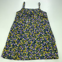 Load image into Gallery viewer, Girls Mango, floral cotton casual summer dress, EUC, size 3, L: 50cm