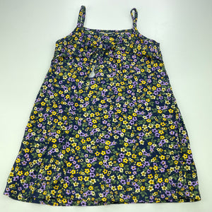 Girls Mango, floral cotton casual summer dress, EUC, size 3, L: 50cm