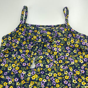 Girls Mango, floral cotton casual summer dress, EUC, size 3, L: 50cm