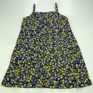 Girls Mango, floral cotton casual summer dress, EUC, size 3, L: 50cm