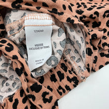 Load image into Gallery viewer, Girls KID, leopard print lightweight tie front top, EUC, size 10,  