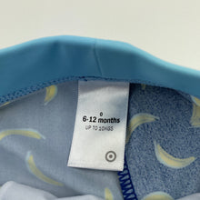 Load image into Gallery viewer, Boys Target, blue swim shorts, elasticated, bananas, EUC, size 0,  