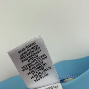 Boys Target, blue swim shorts, elasticated, bananas, EUC, size 0,  