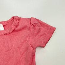 Load image into Gallery viewer, Girls Target, pink cotton bodysuit / romper, EUC, size 000,  