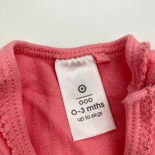 Load image into Gallery viewer, Girls Target, pink cotton bodysuit / romper, EUC, size 000,  