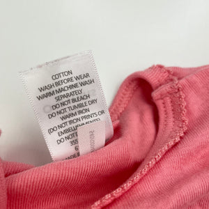 Girls Target, pink cotton bodysuit / romper, EUC, size 000,  