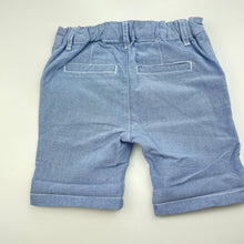 Load image into Gallery viewer, Boys Dymples, blue cotton shorts, adjustable, EUC, size 0,  