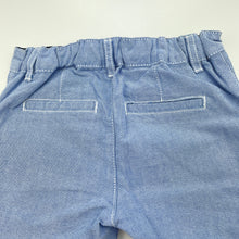 Load image into Gallery viewer, Boys Dymples, blue cotton shorts, adjustable, EUC, size 0,  