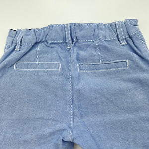Boys Dymples, blue cotton shorts, adjustable, EUC, size 0,  