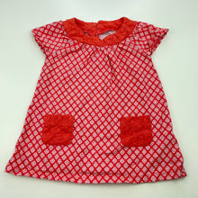 Load image into Gallery viewer, Girls Carters, floral cotton top, L: 32cm, GUC, size 6 months,  