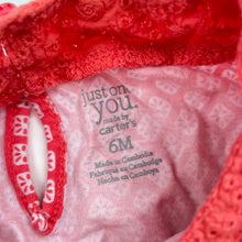 Load image into Gallery viewer, Girls Carters, floral cotton top, L: 32cm, GUC, size 6 months,  