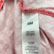 Load image into Gallery viewer, Girls Carters, floral cotton top, L: 32cm, GUC, size 6 months,  
