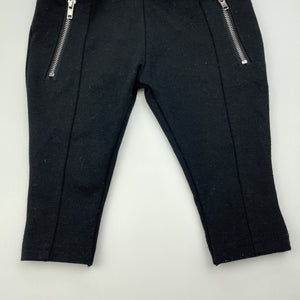Girls Dymples, black pants / bottom, elasticated, GUC, size 00,  