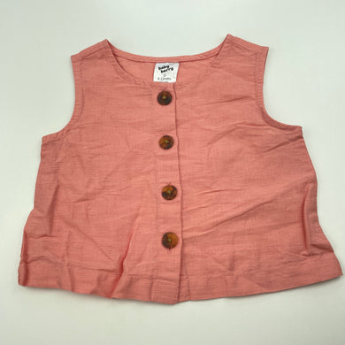 Girls Baby Berry, linen / cotton blend summer top, EUC, size 0,  