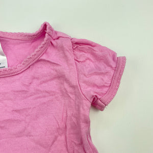 Girls Anko, pink cotton t-shirt top, GUC, size 000,  