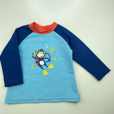 Boys Target, long sleeve rashie / swim top, EUC, size 0,  