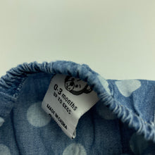 Load image into Gallery viewer, Girls Target, chambray cotton summer romper, EUC, size 000,  