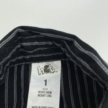 Load image into Gallery viewer, Boys H&amp;T, black cotton long sleeve shirt, EUC, size 1,  