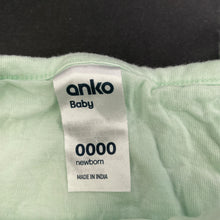 Load image into Gallery viewer, Girls Anko, mint cotton summer romper, pineapples, EUC, size 0000,  