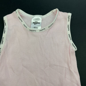 Girls Baby Berry, ribbed cotton singletsuit / romper, GUC, size 0000,  