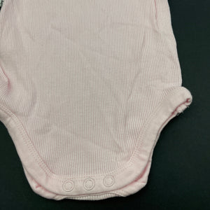 Girls Baby Berry, ribbed cotton singletsuit / romper, GUC, size 0000,  