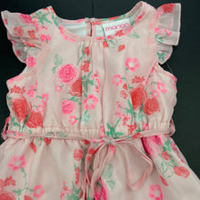 Load image into Gallery viewer, Girls Mango, lined lightweight floral party dress, FUC, size 1, L: 44cm