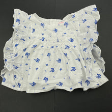 Load image into Gallery viewer, Girls Pumpkin Patch, lined floral cotton top, GUC, size 000,  