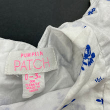 Load image into Gallery viewer, Girls Pumpkin Patch, lined floral cotton top, GUC, size 000,  