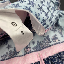 Load image into Gallery viewer, Girls Target, lined lightweight party dress, seahorses, GUC, size 2, L: 47cm