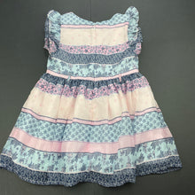 Load image into Gallery viewer, Girls Target, lined lightweight party dress, seahorses, GUC, size 2, L: 47cm