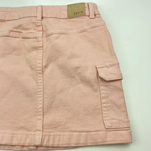 Load image into Gallery viewer, Girls Target, pink stretch denim skirt, adjustable, L: 29cm, EUC, size 5,  