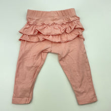 Load image into Gallery viewer, Girls Dymples, stretchy ruffle leggings / bottoms, GUC, size 000,  