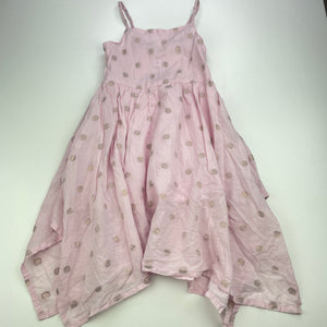 Girls KID, cotton lined lightweight summer dress, FUC, size 3, L: 60cm approx