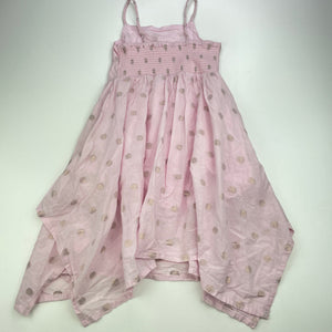 Girls KID, cotton lined lightweight summer dress, FUC, size 3, L: 60cm approx