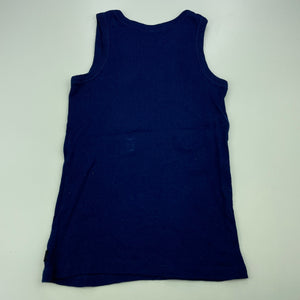 Boys Tilt, blue cotton singlet top, GUC, size 8,  