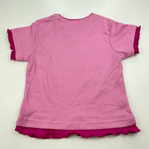 Girls Hi-5, pink pyjama t-shirt / top, NEW, size 4,  