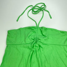 Load image into Gallery viewer, Girls Target, green cotton halter-neck summer top, EUC, size 16,  