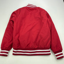 Load image into Gallery viewer, Boys BABAHLU, varsity style red jacket / coat, poppers, EUC, size 6,  