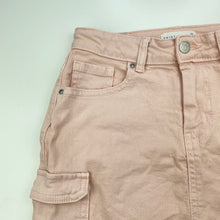 Load image into Gallery viewer, Girls Target, pink stretch denim skirt, adjustable, L: 34cm, EUC, size 8,  