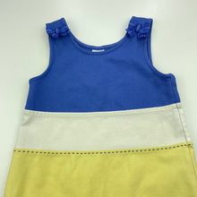 Load image into Gallery viewer, Girls Gymboree, blue, yellow &amp; white casual dress, FUC, size 3, L: 52cm