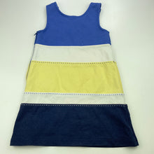 Load image into Gallery viewer, Girls Gymboree, blue, yellow &amp; white casual dress, FUC, size 3, L: 52cm