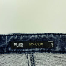 Load image into Gallery viewer, Girls REFUGE DENIM, stretch knit denim long pants, W: 56cm, Inside leg: 56cm, FUC, size 6,  