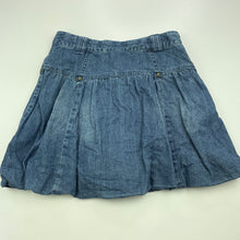 Load image into Gallery viewer, Girls Jack &amp; Milly, cotton lined denim bubble skirt, adjustable, L: 35cm, GUC, size 8,  