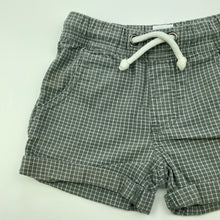 Load image into Gallery viewer, Boys H&amp;T, checked cotton shorts, elasticated, GUC, size 1,  