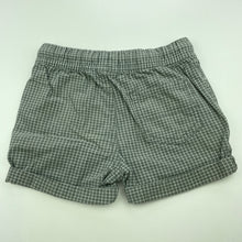 Load image into Gallery viewer, Boys H&amp;T, checked cotton shorts, elasticated, GUC, size 1,  
