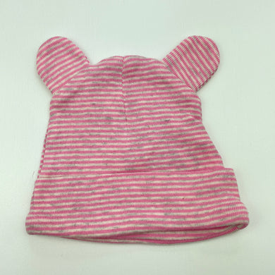 Girls Dymples, striped lightweight cotton hat / beanie, EUC, size 00000-0000,  