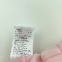 Load image into Gallery viewer, Girls Babybuds, pink cotton leggings / bottoms, elasticated, FUC, size 00,  