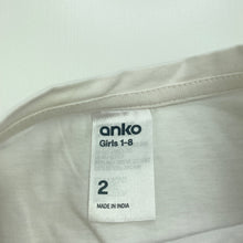 Load image into Gallery viewer, Girls Anko, pink &amp; white splice long sleeve top, EUC, size 2,  