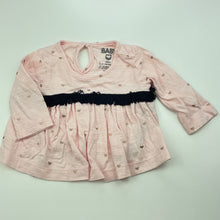 Load image into Gallery viewer, Girls Cotton On, pink cotton long sleeve top, GUC, size 000,  